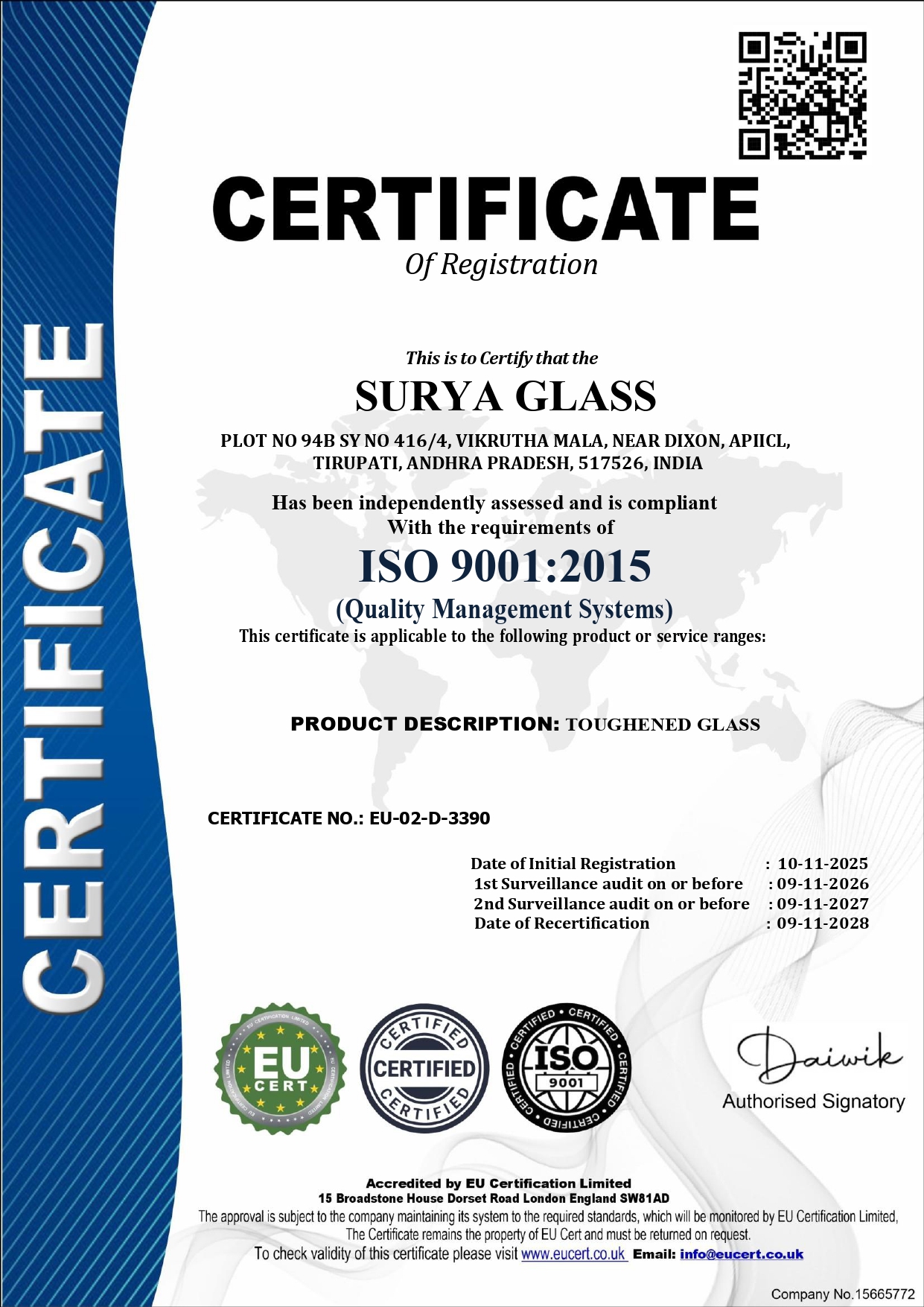 Company Registration Certificate 4